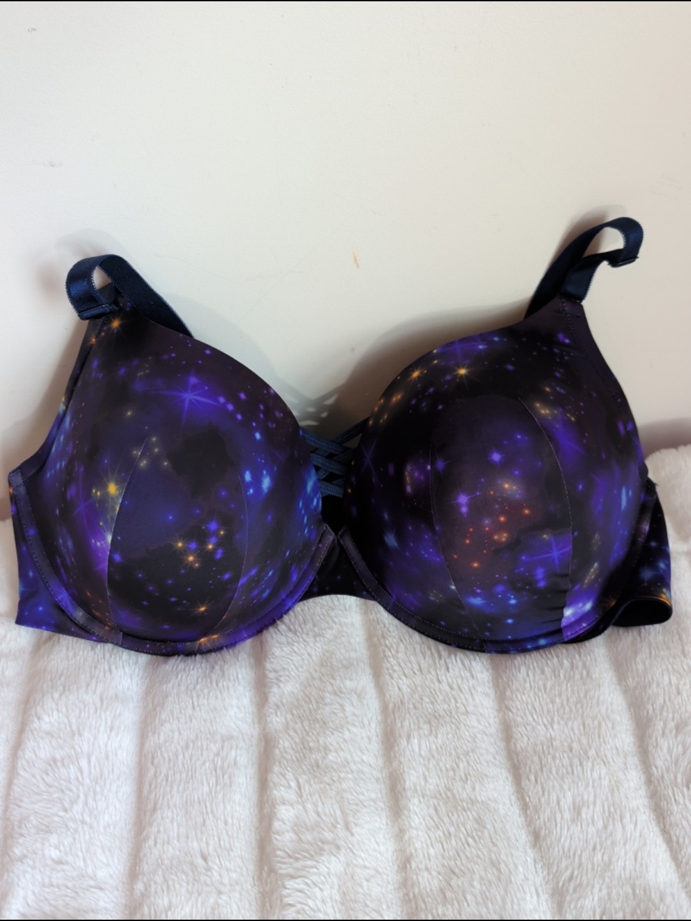 Torrid Curve Body Plunge Galaxy Push-Up Bra 46DDD